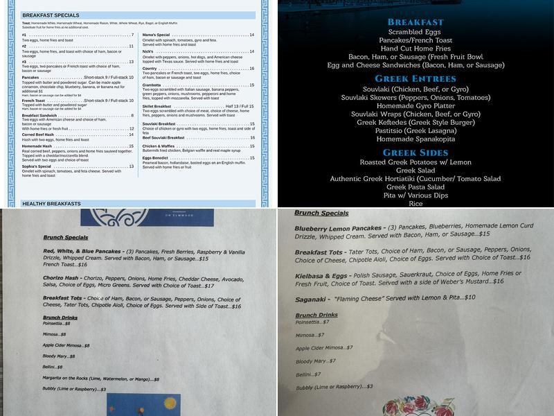 Nick's Place Express Menu