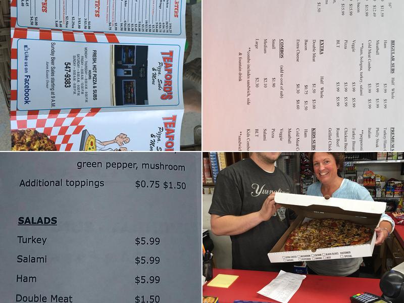 Long Haul Sub Shop Menu