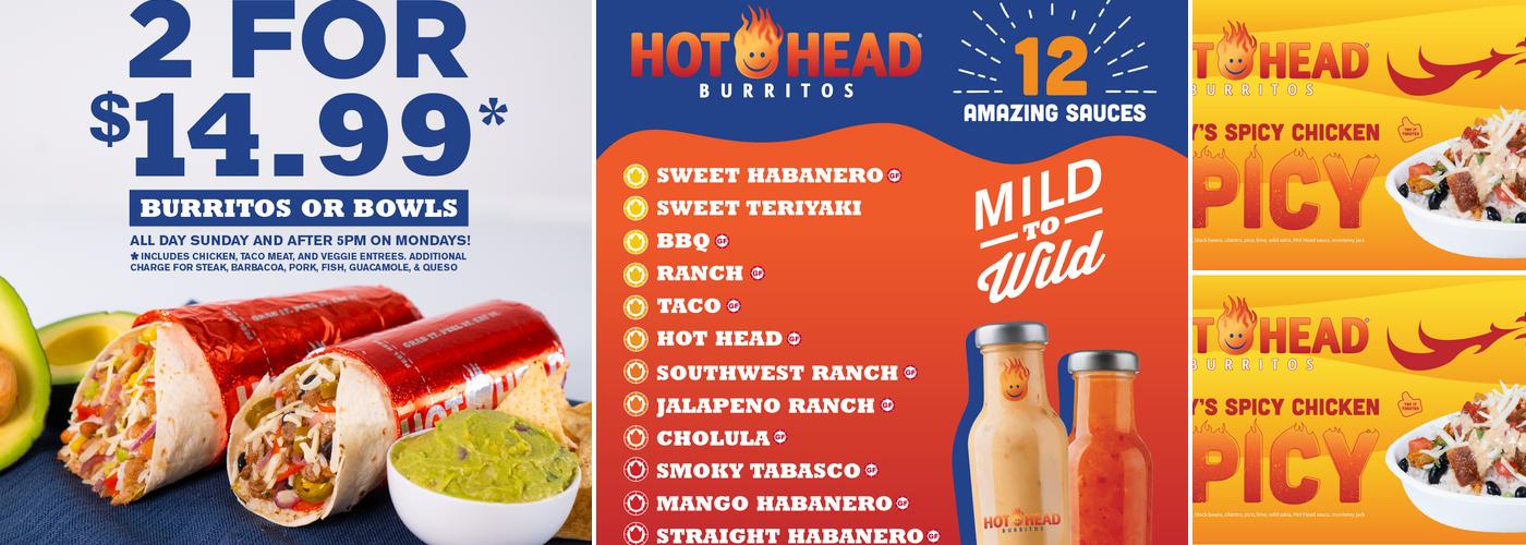 Hot Head Burritos Menu