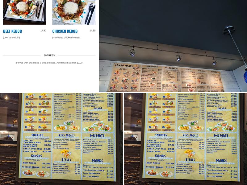 No.1 Gyro Shoppe Menu