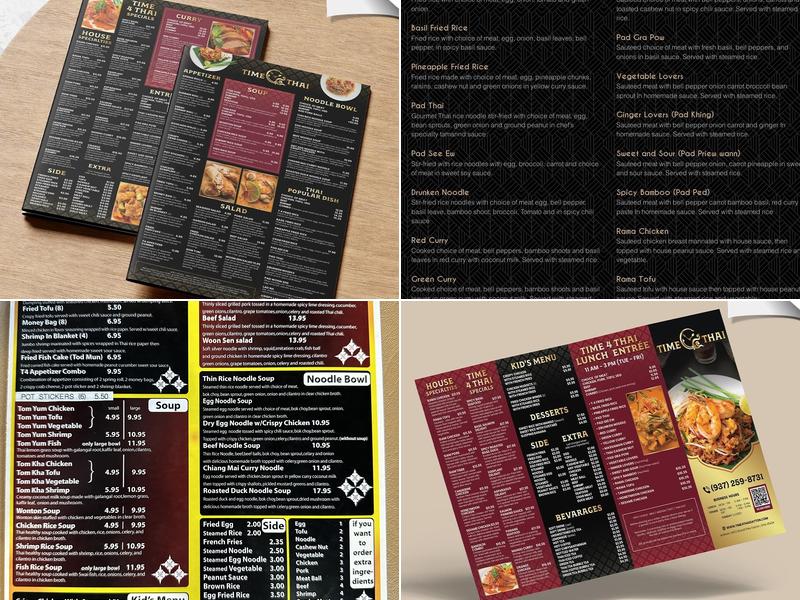 Time 4 Thai Menu