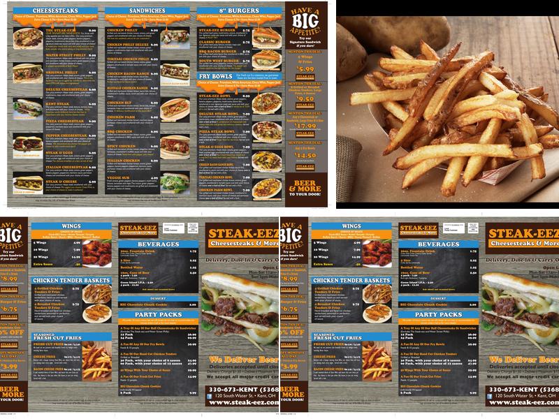 Steak-EEZ Menu