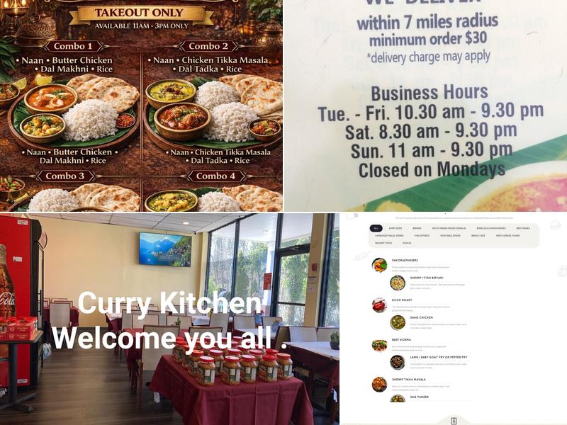 Indian Curry Kitchen Menu
