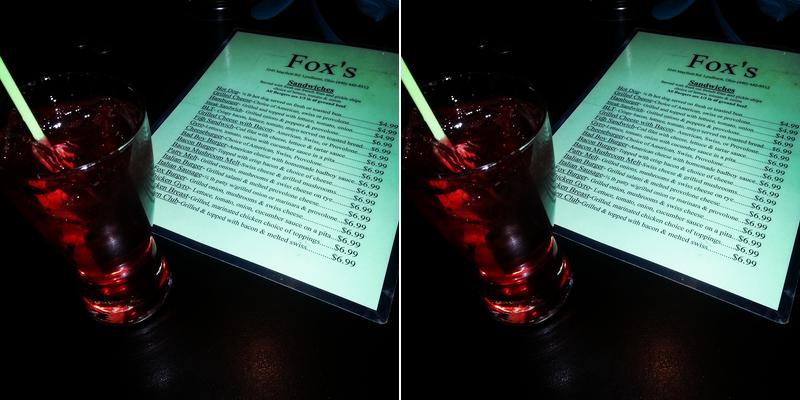 Fox's Sports Bar & Grille Menu