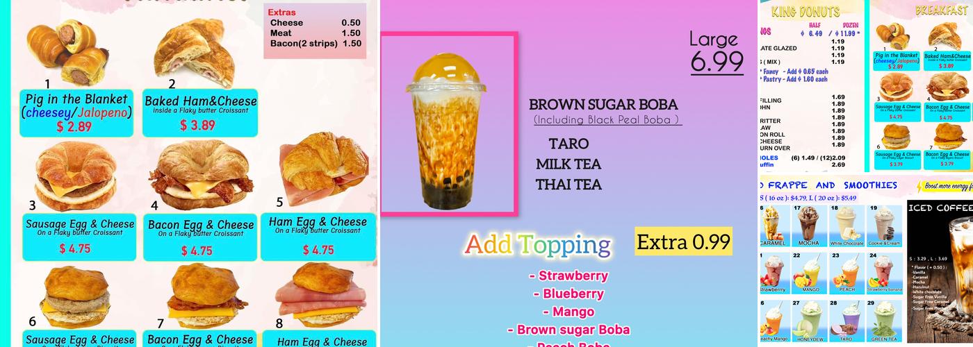 King Donuts - Corbin Menu