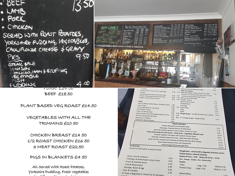 The Plough Menu