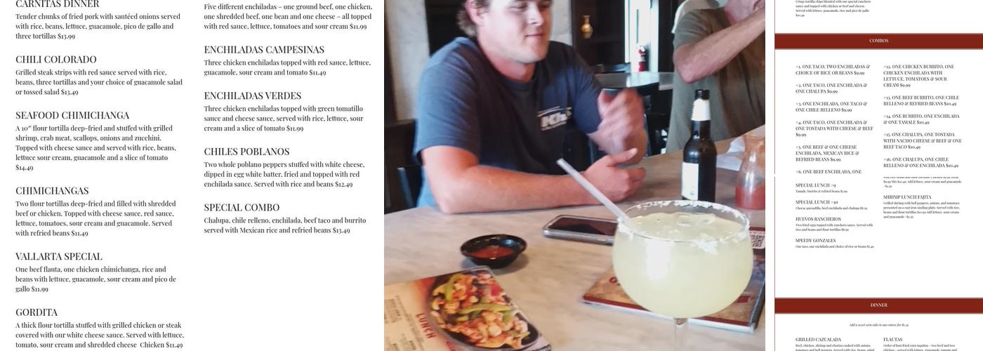 El Campesino Menu