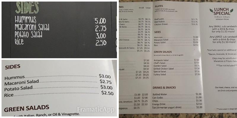 Mama Jan's Menu