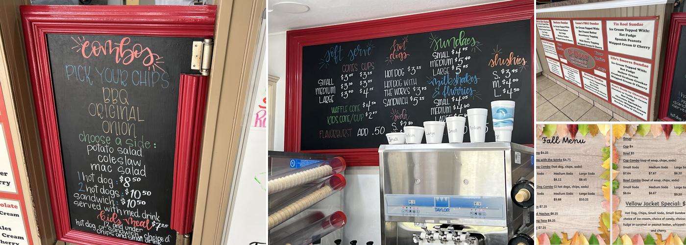 O-Deer Diner Menu