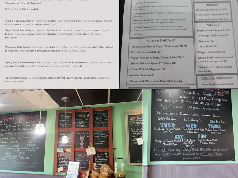 Fond: Lunch & Deli Menu