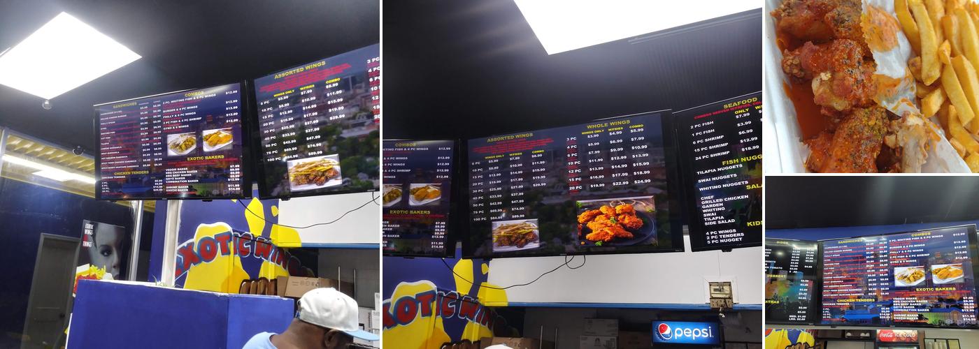 Exotic Wings & Things Menu