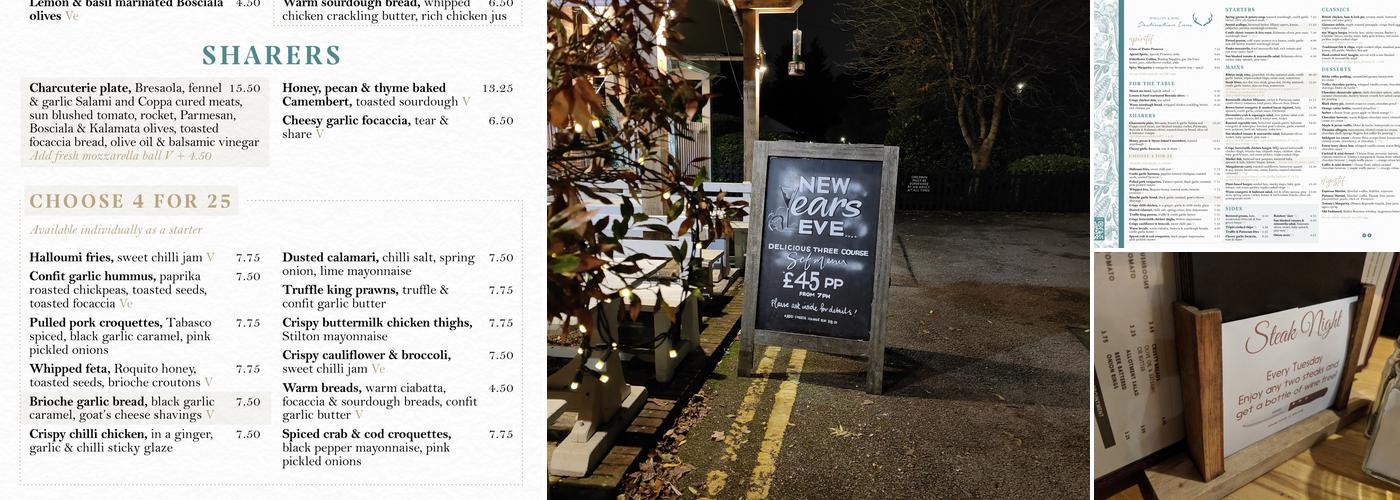 Cock o’ the North Menu