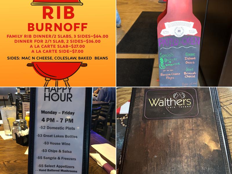 Walther's Twin Tavern Menu