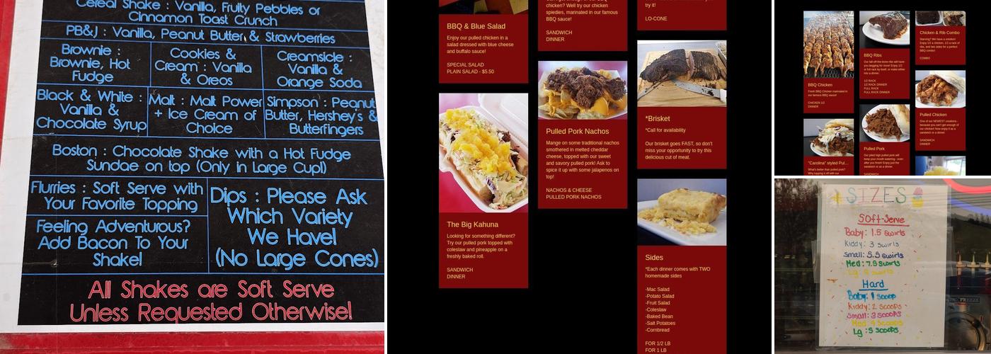 Big Dipper BBQ 2 Menu