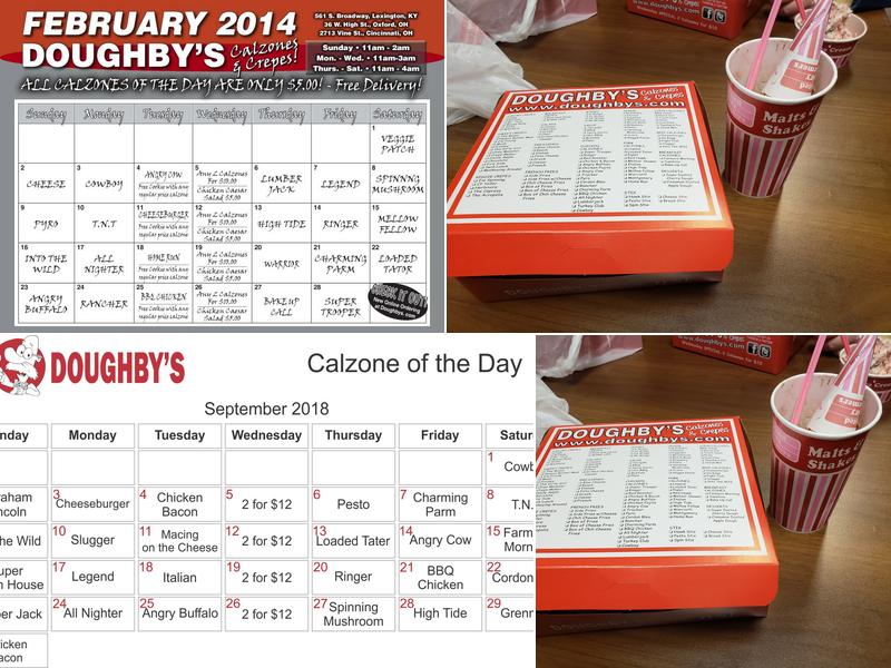 Doughby's Menu