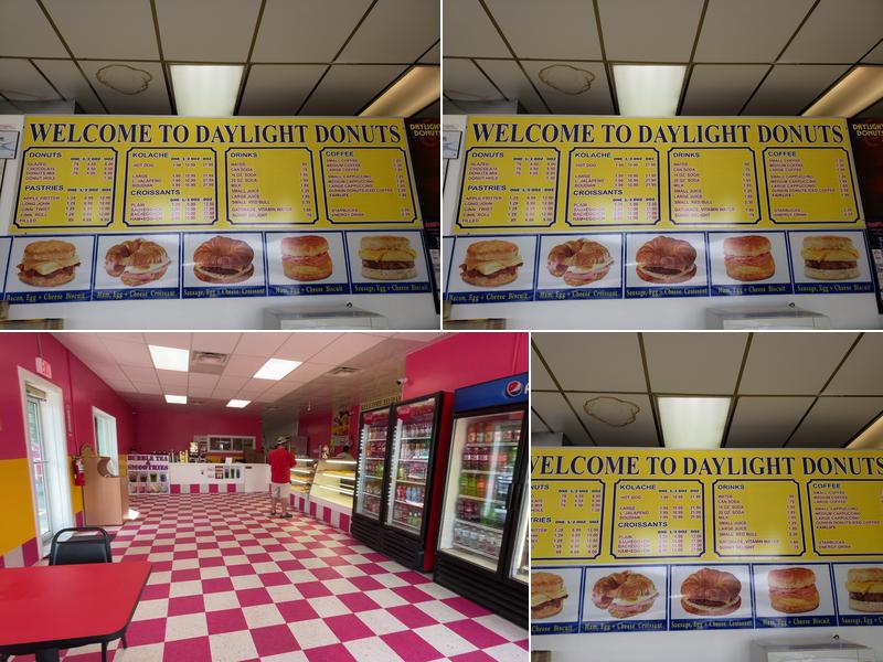 Daylight Donuts Menu
