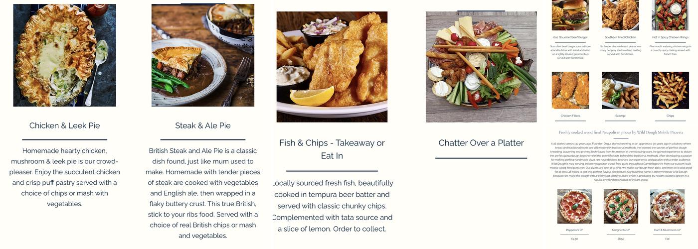 The Wheatsheaf Gamlingay Menu