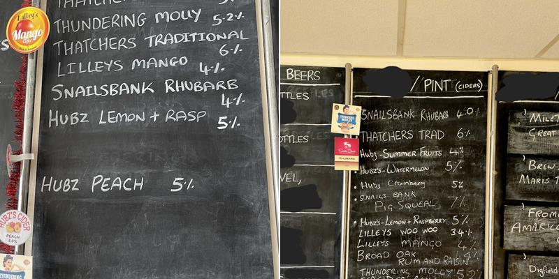 The Wonky Donkey Micro Pub Menu