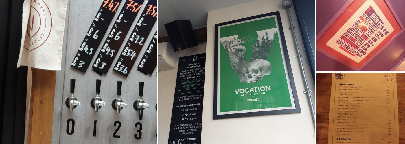 The Stoneworks Bar Menu