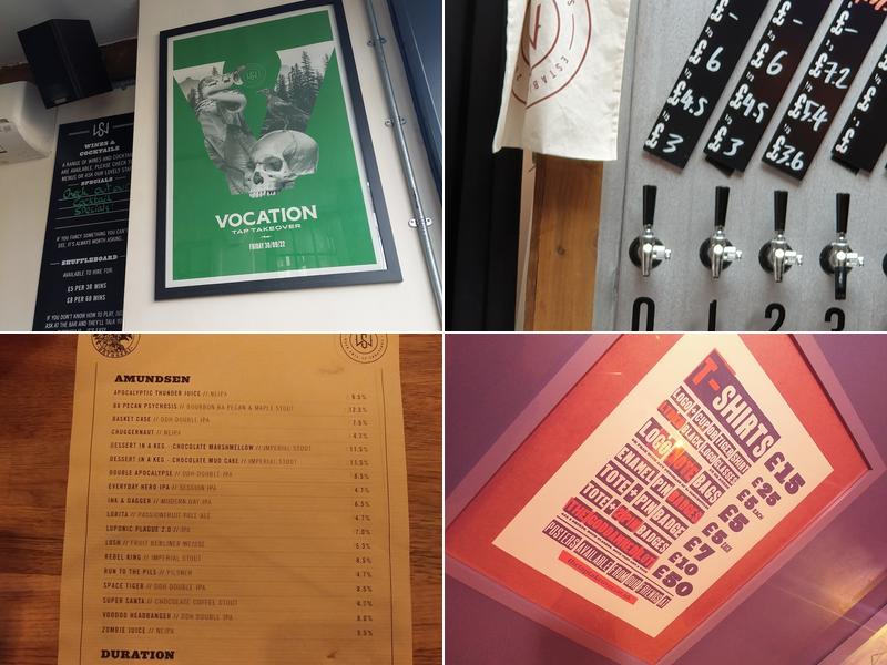 The Stoneworks Bar Menu