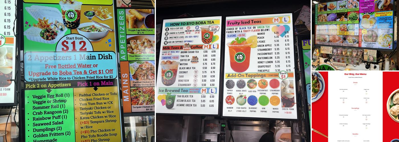 Homestyle Thai Bistro Menu