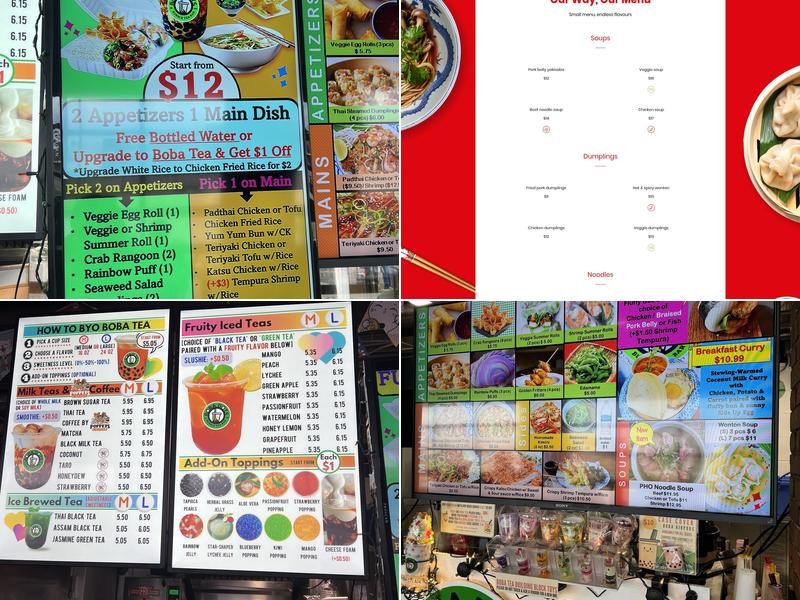 Homestyle Thai Bistro Menu