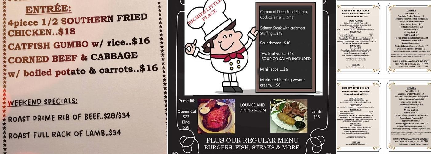 Richie's Little Place Menu