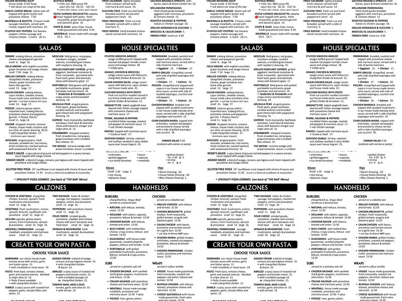 Pizzazz on the Circle Menu