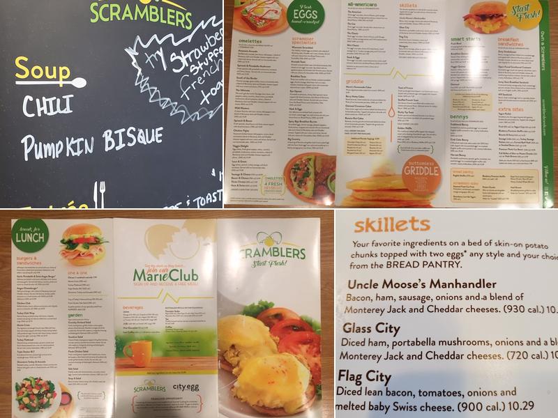 Scramblers Menu