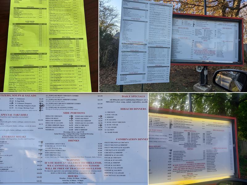 Misaki (Little Tokyo) Restaurant Menu