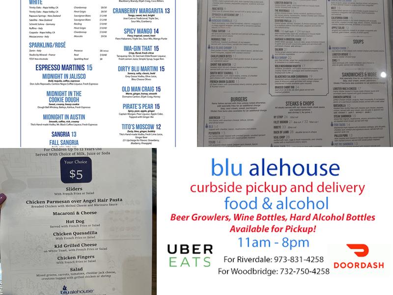 Blu Alehouse Menu