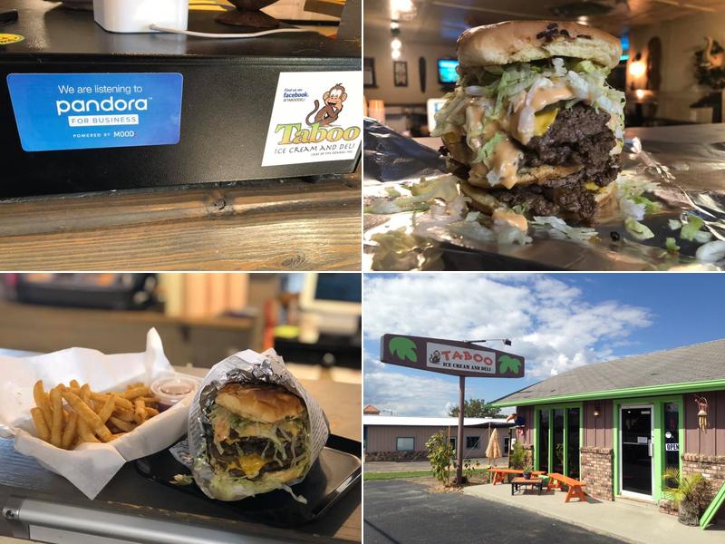 Taboo Grill Gourmet Burgers and Ice Cream.