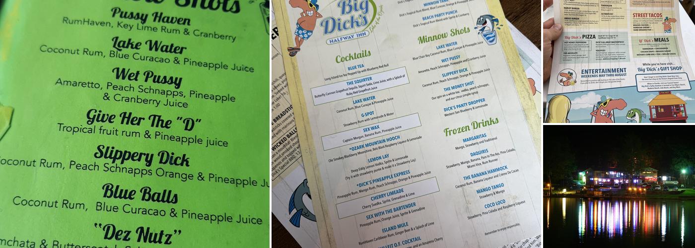 Big Dick's Halfway Inn Menu