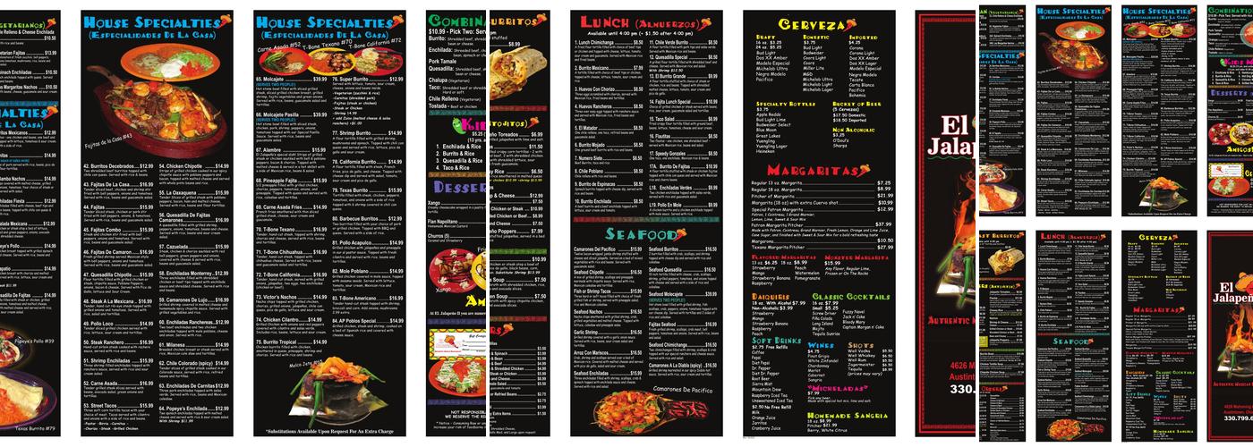 Sr. Jalapeno Struthers Menu