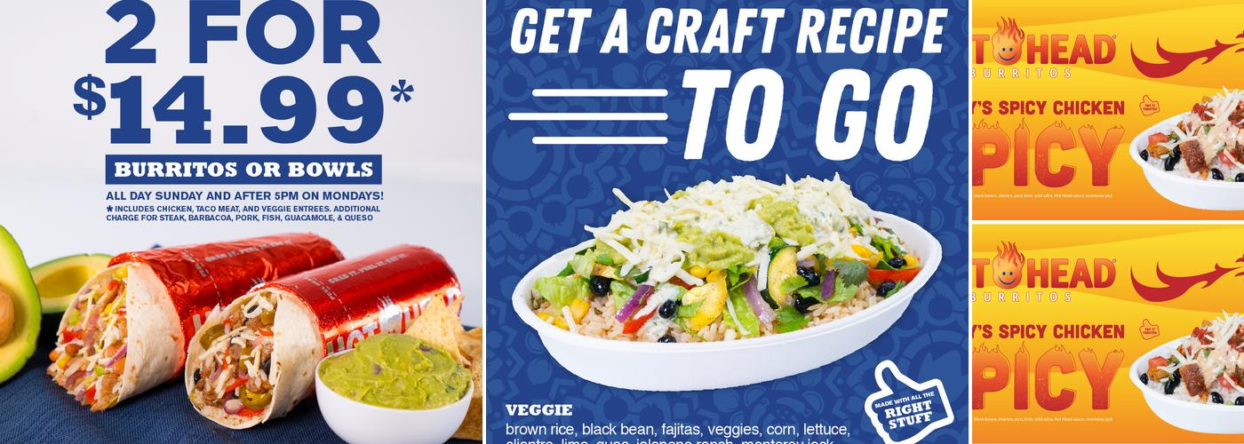 Hot Head Burritos Menu