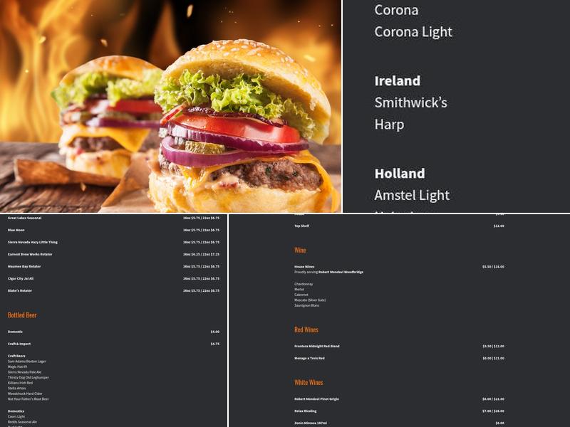 Paddy Jack's Menu