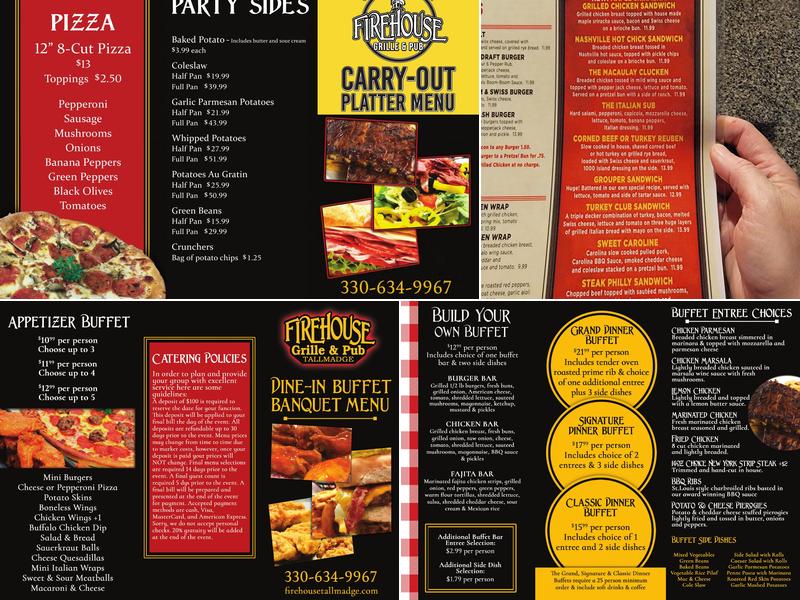 Firehouse Grille & Pub Menu