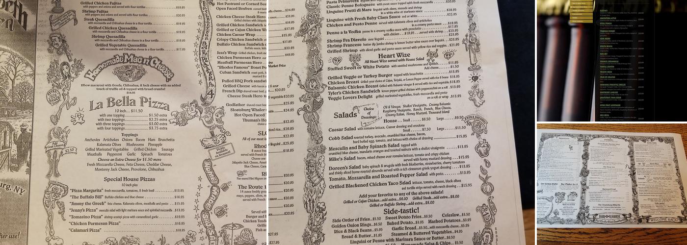Rhodes North Tavern Menu