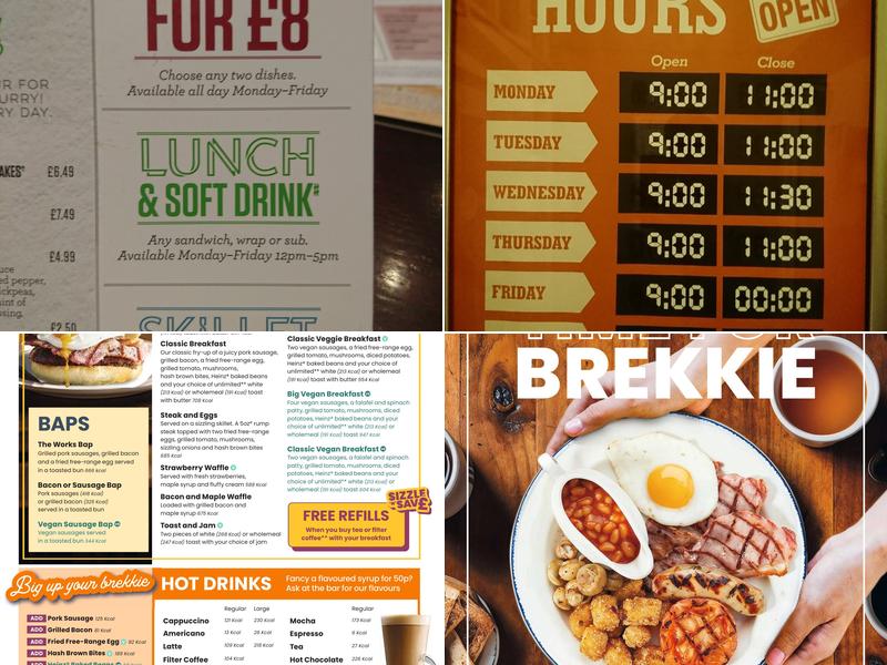 The Four In Hand Menu