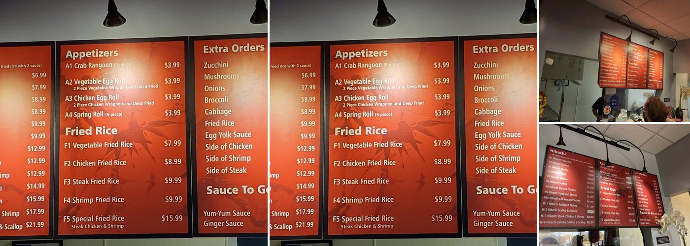 Hibachi Express Menu