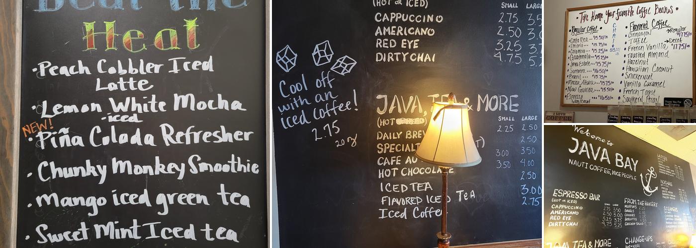 Java Bay Menu