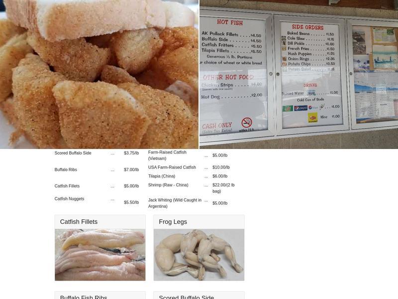Beasley Fish Menu