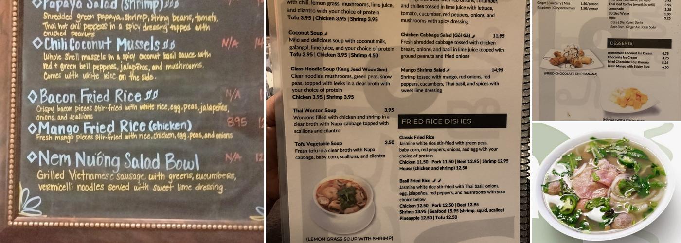 Thai Spice Menu