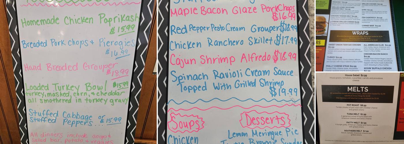 Joey's Avenue Eatery Menu