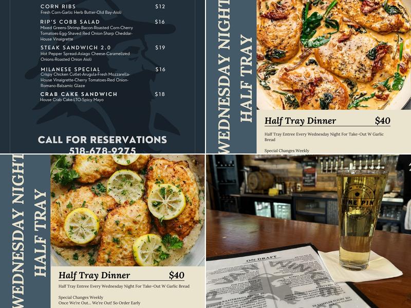 Rip Van Winkle Brewing Company Menu