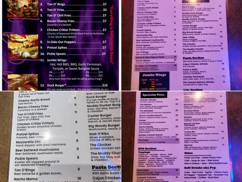 Ugly Duck Menu