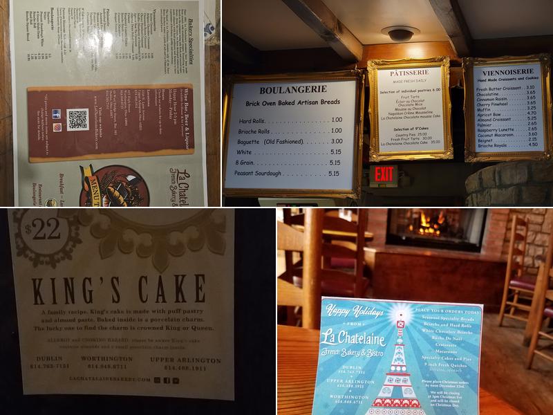 La Chatelaine French Bakery and Bistro Menu