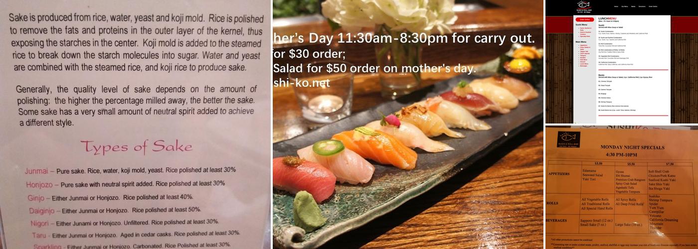 Sushiko Menu