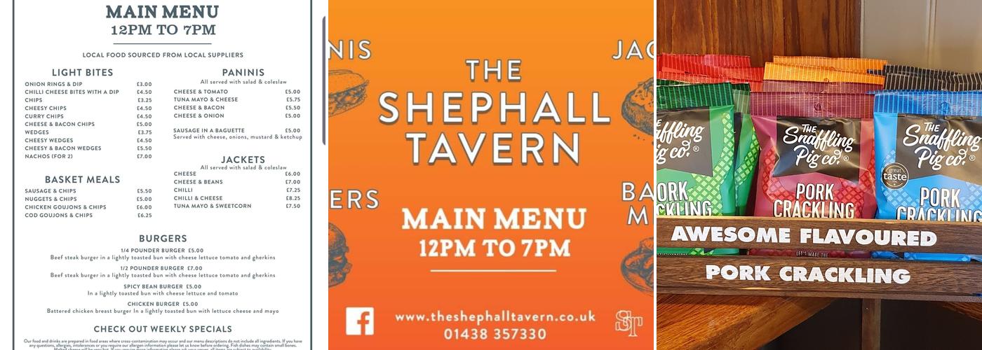 THE SHEPHALL TAVERN Menu