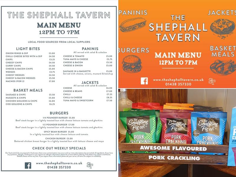 THE SHEPHALL TAVERN Menu